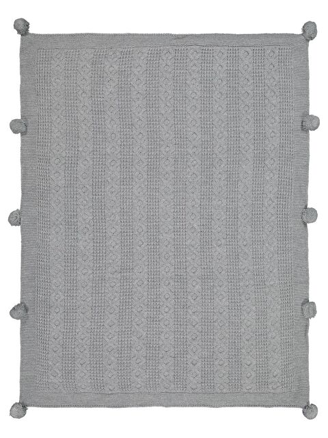 Civil Beybek Triko 85*95 Battaniye - Gri Standart - S000509342-20600