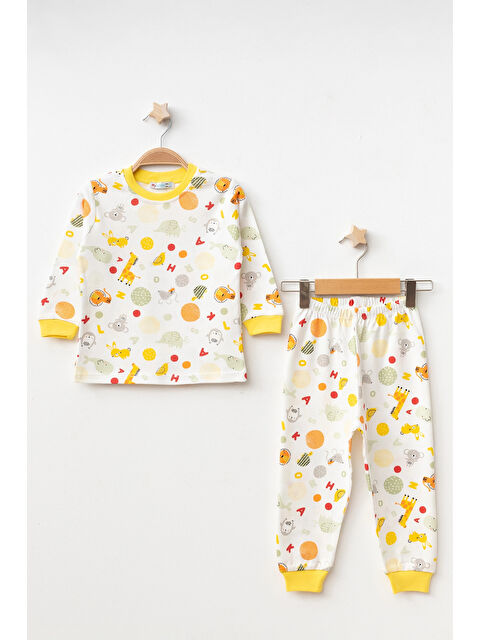 Myhanne Hayvanlar Desenli Uzun Kol Pijama Takımı 74161 - S000330173-20072