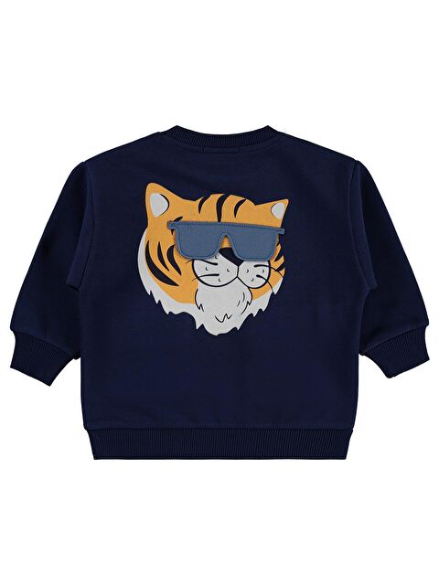 Civil Boys Tiger Baskı-Nakışlı 2-5 Yaş Sweatshirt - Lacivert 2-3 Yaş - S000496938-21164