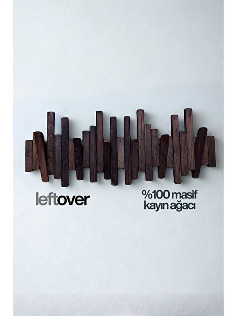 Bag The Joy Leftover Masif Kayın Ahşap Piyano Askılık – Antrasit | 6’lı Açılır Kapanır Duvar Askısı - S000509349-29666