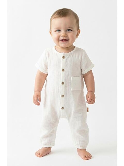 Tiffany Müslin Yarım Kol Uzun Tulum - S000496941-19965