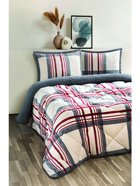 Merinos Comforter 3 Parça Yorgan Seti 220X240 Wera Kırmızı KIRMIZI - S000509352-20045