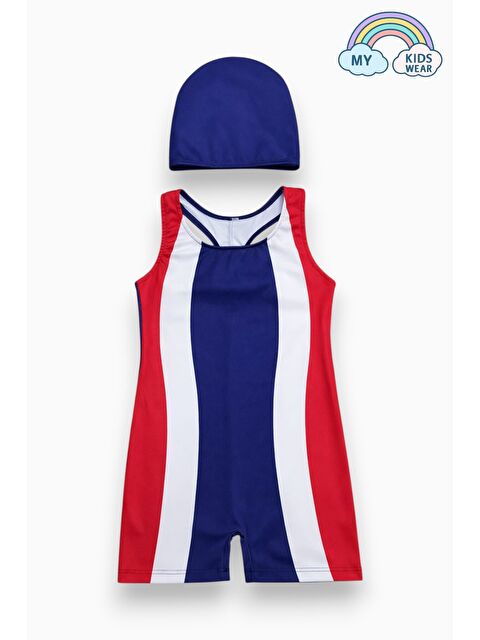 My Kids Wear Kız Çocuk Deniz Yüzücü Mayoları 5-16 Yaş 12622 - S000518104-6353