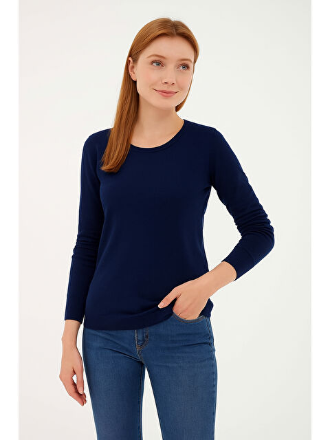 Fashion Friends Regular Fit Bisiklet Yaka Triko Kazak 25K0779K1 - S000485322-21164