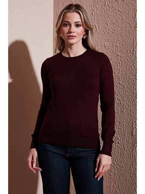 Fashion Friends Regular Fit Bisiklet Yaka Kadın Kazak 25K0777K1 - S000485318-19951