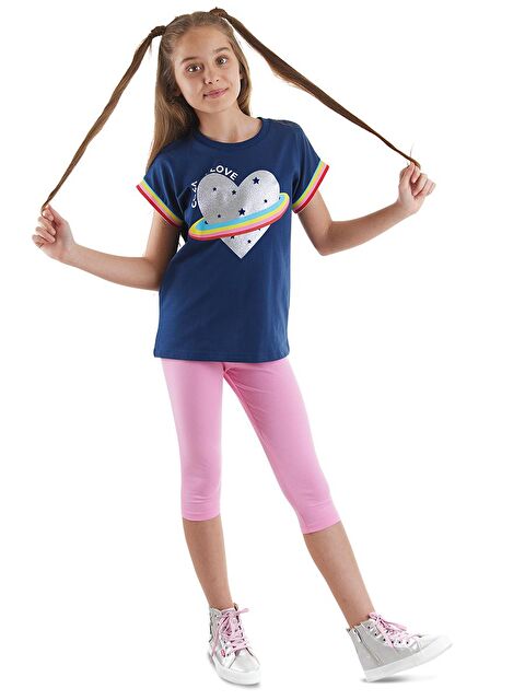 MSHB&G Cosmic Love Kız Çocuk Tişört Tayt Takım - S000192121-20024