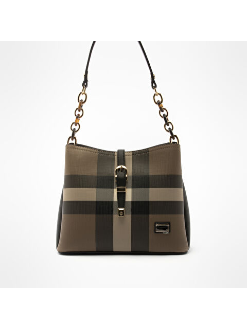 Silver Polo Kadın Omuz Çantası 974-33661 SILVER POLO BAYAN ÇANTASI M80 KAHVE-MAT SİYAH - S000507338-19413