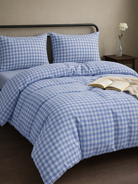 Tabu Home Ranforce Mavi Tek Kişilik Nevresim Seti - S000468329-17234