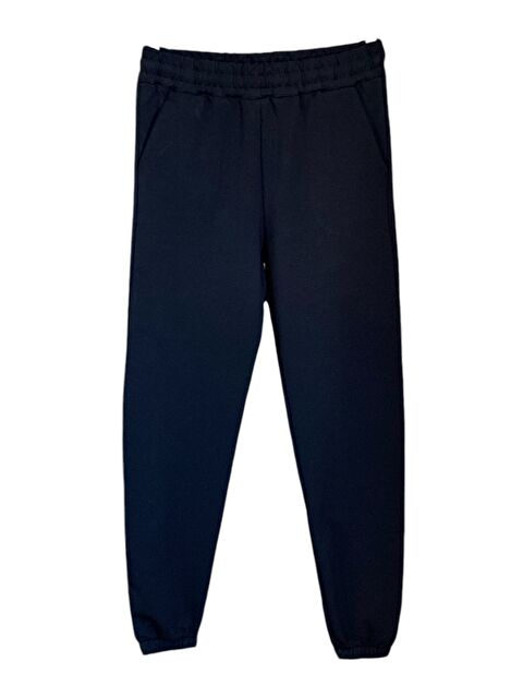 Formo Kadın Siyah Yüksek Kalite Cepli Lastikli Paça Jogger Eşofman Altı - S000292597-19351