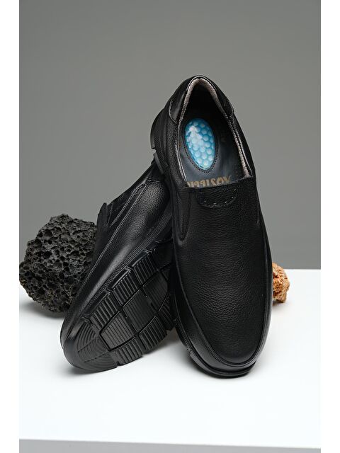 Oksit Rix Bağcıksız Ortopedik Topuk Masajlı Hakiki Deri Erkek Ayakkabı - S000128143-19351