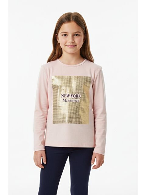 Toontoykids Kız Çocuk Baskılı Tişört