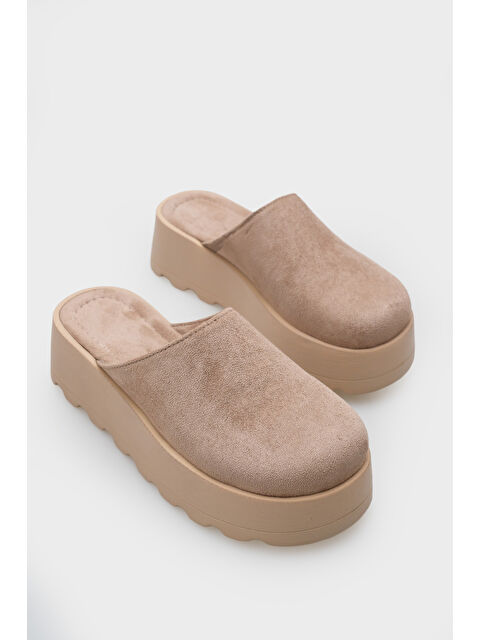 Capone Outfitters Marlyn Kürklü Süet Görünümlü Kadın Sabo - S000514275-26429