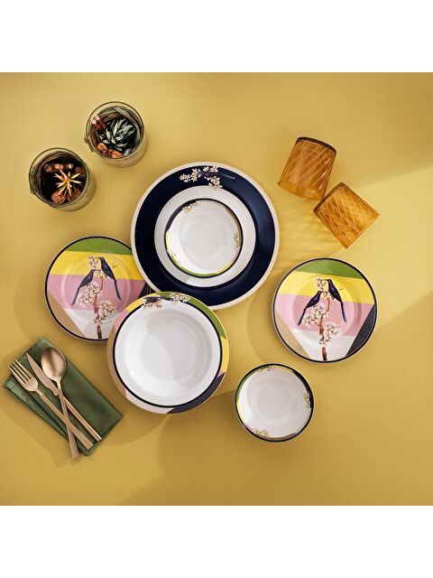 SCHAFER Fiesta Yemek Takımı 24 Parça-Kuşlu - S000126334-21164