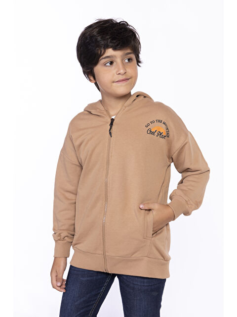 Toontoykids Erkek Çocuk Baskılı Kapüşonlu Hırka - S000321028-19413