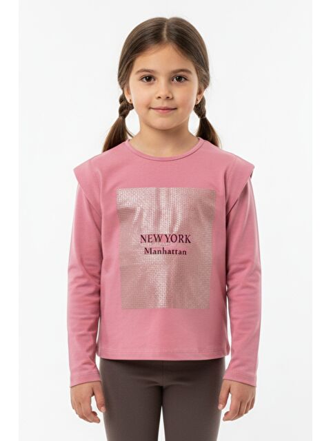 Toontoykids Kız Çocuk Baskılı Tişört