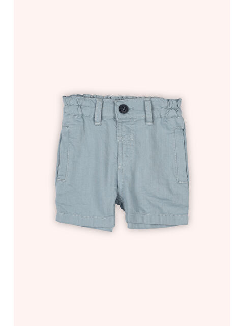 Panço Erkek Bebek Beli Lastikli Mavi Şort - S000524587-17234