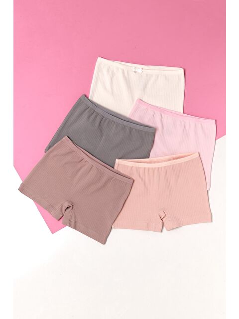 Katia And Bony Kız Çocuk 5'Li Paket Çok Renkli Boxer - S000375096-23173