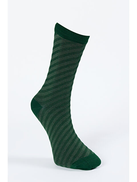 Altınyıldız Classics Erkek Yeşil Tekli Desenli Çorap - S000419693-18194