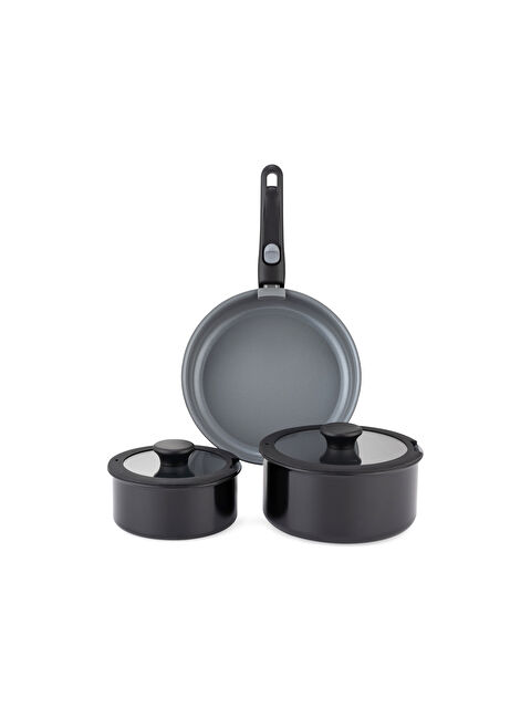 SCHAFER Vision Seramik Tencere Seti 7 Parça-Gri - S000486520-20600