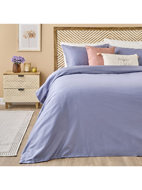 Bella Maison %100 Pamuk Saten Supreme Tek Kişilik Nevresim Seti Mavi (160x220 cm) - S000486528-17234