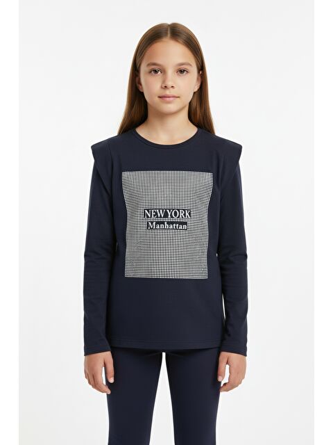 Toontoykids Kız Çocuk Baskılı Tişört