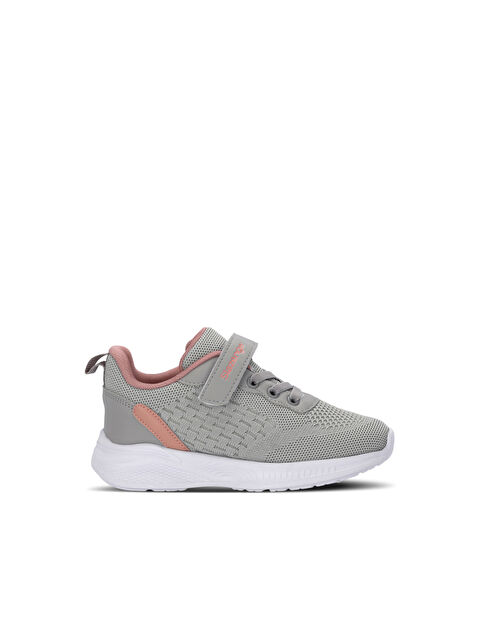 SLAZENGER FLAREX Kız Çocuk Cırt Cırtlı Gri / Pembe Günlük Spor Ayakkabısı