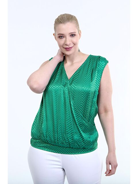 Mylinemoda Pile Detay Anvelop Bluz - S000239570-18194