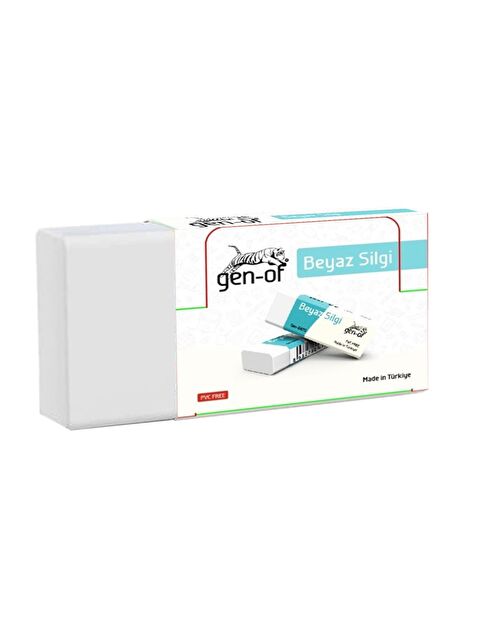 Gen-Of No:20 Büyük Boy Pvc Free Beyaz Silgi 1 Adet - S000212258-27074