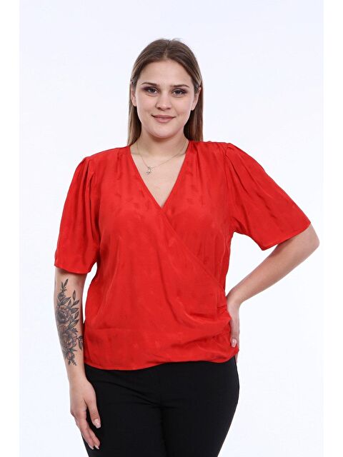 Mylinemoda Vatkalı Pile Detay Anvelop Bluz - S000239551-20045