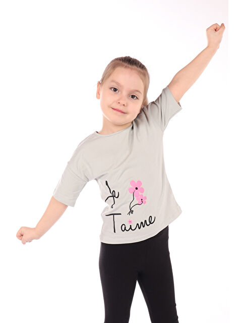 Toontoykids Kız Bebek Le Taime Baskılı Tişört