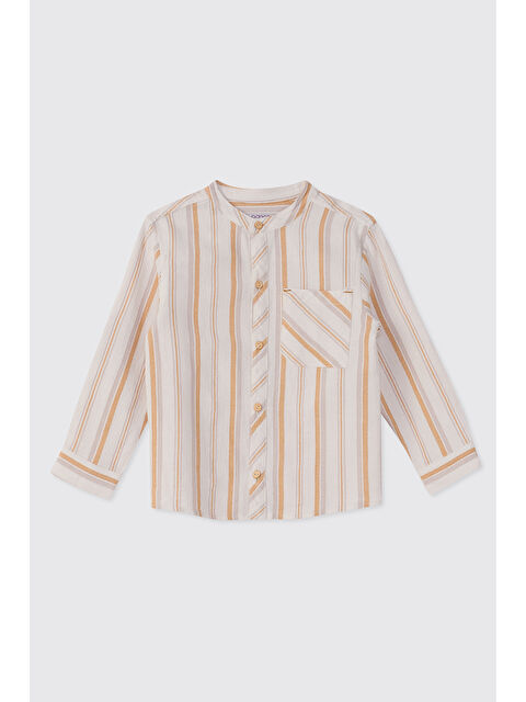 Panço Erkek Bebek Hakim Yaka Ekru Gömlek - S000527326-19965