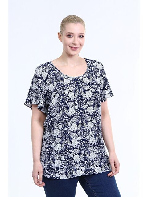 Mylinemoda Volanlı Kısa Kol Bluz - S000239517-21164