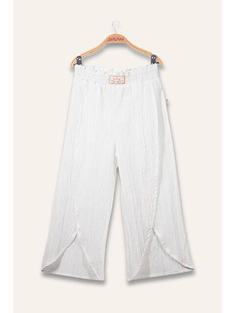 ZEYLAND Kız Çocuk Bol Pantolon - Beyaz - S000449061-20063
