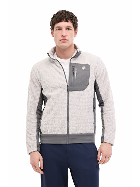 Lumberjack ML MINAS 6LJK-93 5PR GRI Erkek Fermuarlı Sweatshirt - S000509359-20600