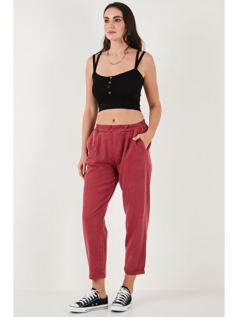 Lela Slim Fit Normal Bel Boru Paça Pantolon 668Yp5372 - S000346500-19951