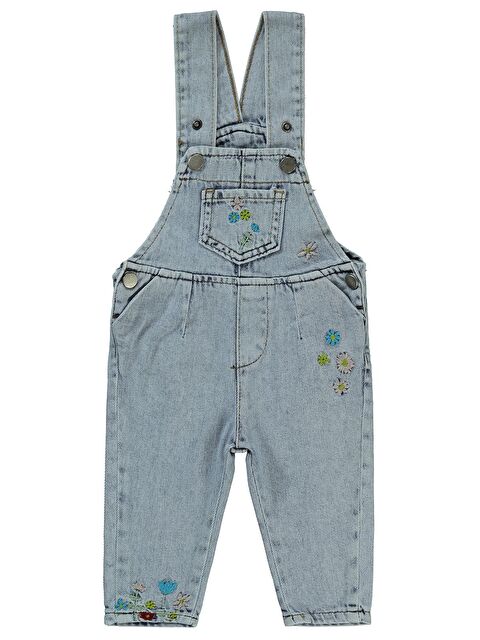 Civil Baby Nakışlı 6-18 Ay Salopet - Mavi 6-9 Ay