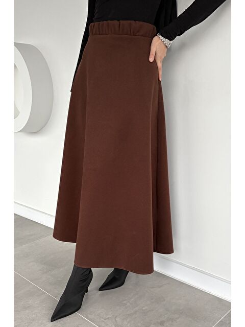 Julude Bel Lastikli Kaşe Tesettür Etek - S000491569-19413