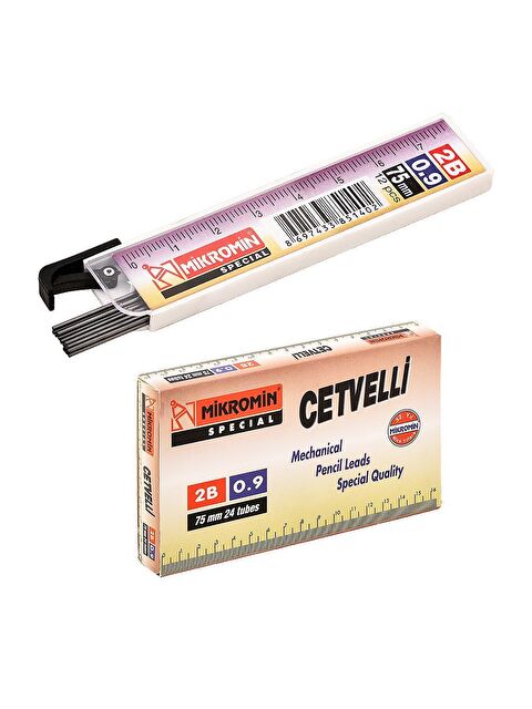 Mikro Cetvelli 2B Kalem Ucu 75 mm 0.9 (24 Tüp) - S000277909-19351