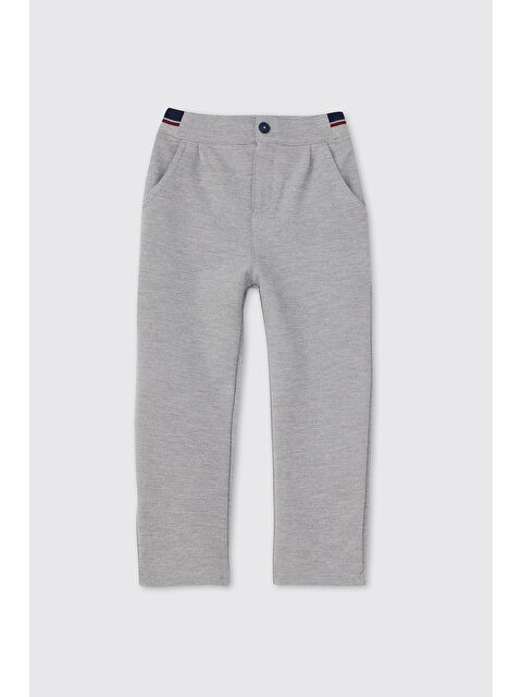 Panço Erkek Bebek Düğmeli Örme Gri Pantolon - S000524592-74