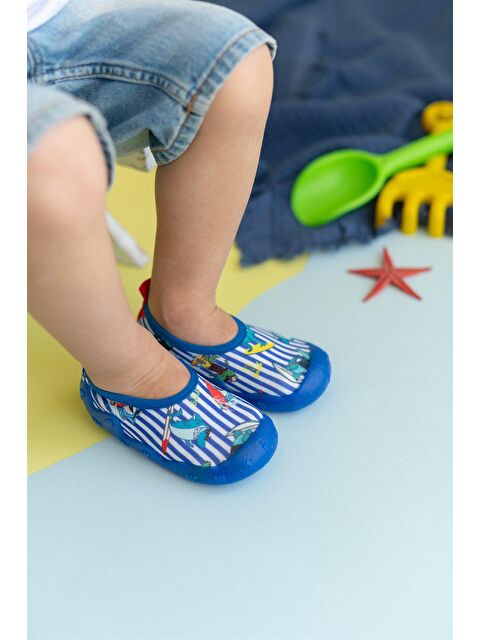 First Step Sörfçü Balık Erkek Çocuk Kaydırmaz Tabanlı Deniz Ayakkabısı - S000180135-21164