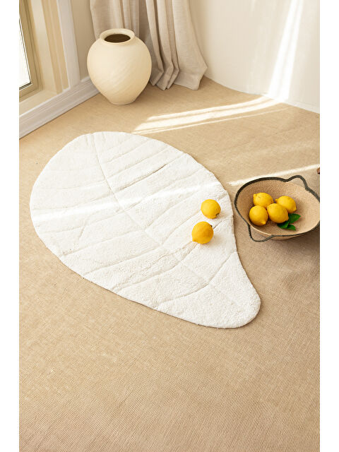 İrya Tropic Tekli Banyo Paspası %100 Pamuk 70x110 cm Ekru - S000169531-5377