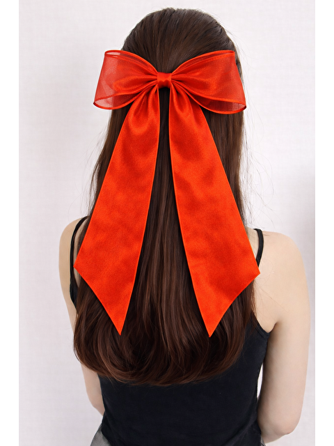 Katia And Bony Tül Fiyonklu Otomat Toka Kırmızı