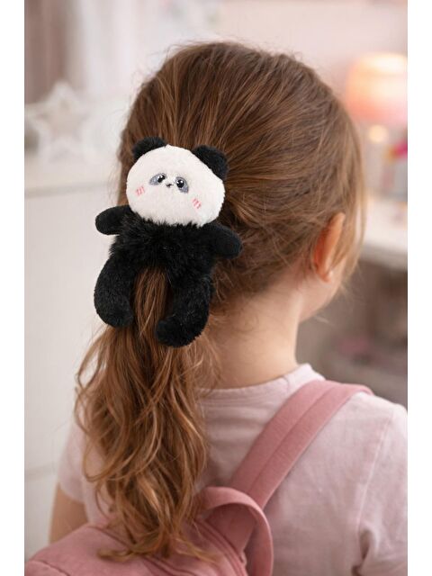 Katia And Bony Panda Aksesuarlı Lastik Toka Siyah