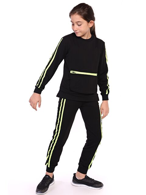 Toontoykids Kız Çocuk Garni Detaylı Eşofman Takım - S000374265-19351