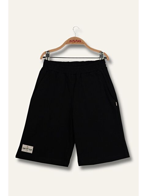 ZEYLAND Erkek Çocuk Diz Altı Şort - Siyah - S000362981-19351