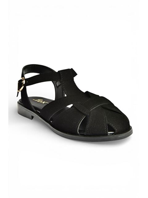 Fox Shoes Siyah Kadın Sandalet Y250303002 - S000531830-19351