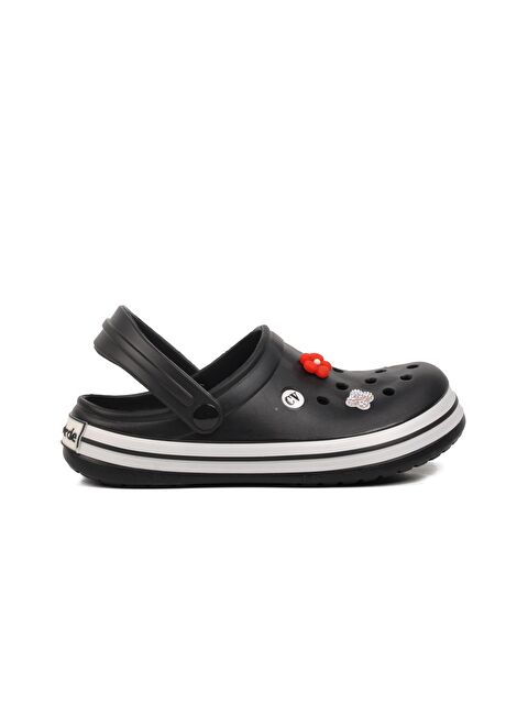 Ayakmod Siyah-Beyaz Kadın Sabo Terlik 5001-T - S000162913-37424