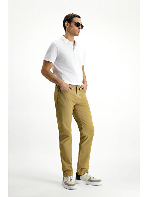 Kiğılı Regular Fit Elastanlı Kanvas / Chino Pantolon