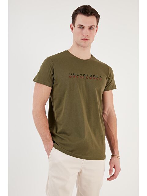 Buratti Bisiklet Yaka %100 Pamuklu Slim Fit Tişört 541UNEXPLORED24 - S000139052-19294