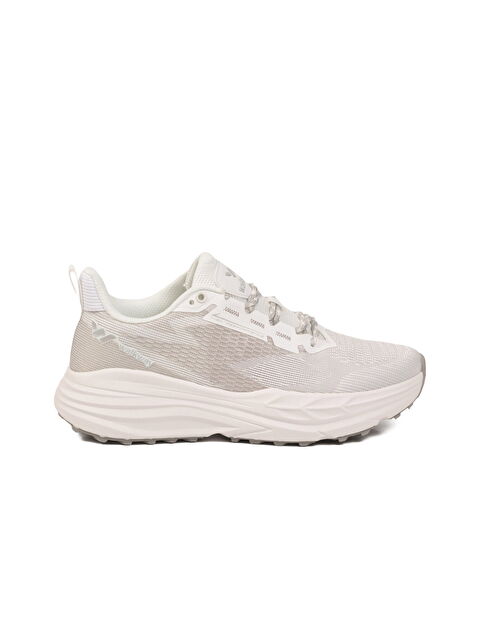 Walkway Beyaz Gümüş Fileli Hafif Esnek Hafızalı Taban Erkek Spor Ayakkabı Flexion M